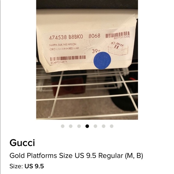 COPY - Gucci gold platform sneakers - Picture 3 of 7